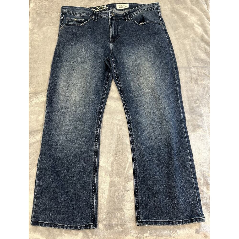 TK Axel Jeans Men’s 40x30 5 Pocket Dark Wash Denim Pants - FLAW READ